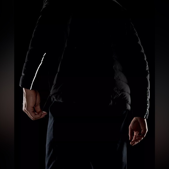 NWT Lululemon Navigation Down Black Full Zip Hoodie Jacket Men Sz M - Picture 6 of 7